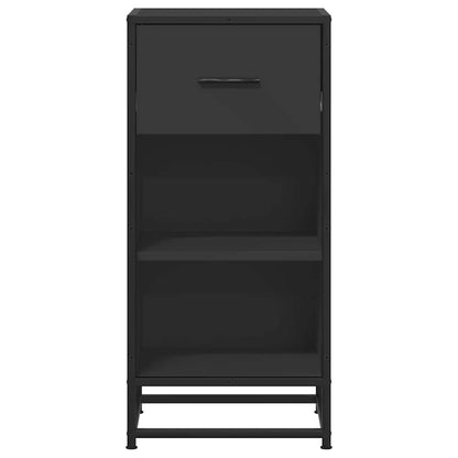 vidaXL Sideboard Black 35.5x35x76 cm Engineered Wood and Metal