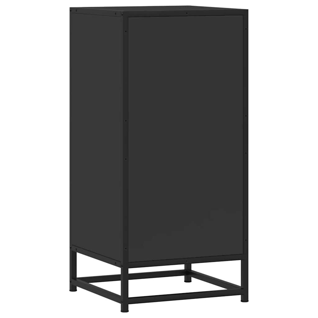 vidaXL Sideboard Black 35.5x35x76 cm Engineered Wood and Metal