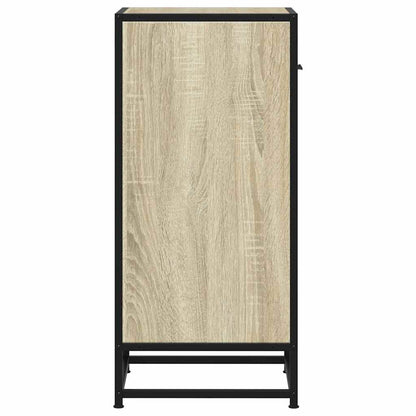 vidaXL Sideboard Sonoma Oak 35.5x35x76 cm Engineered Wood and Metal