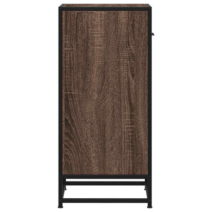 vidaXL Sideboard Brown Oak 35,5x35x76 cm Engineered Wood and Metal