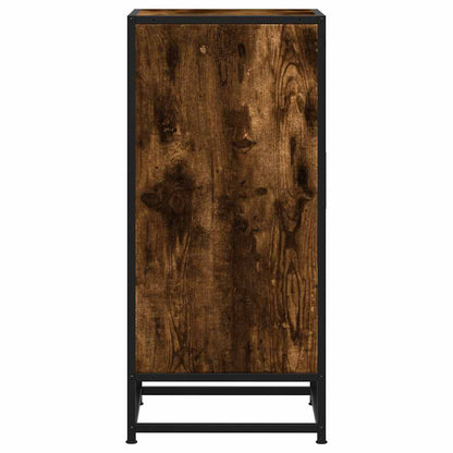 vidaXL Sideboard Smoked Oak 35,5x35x76 cm Engineered Wood and Metal