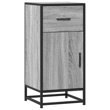 vidaXL Sideboard Grey Sonoma 35,5x35x76 cm Engineered Wood and Metal