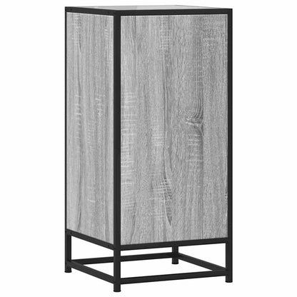 vidaXL Sideboard Grey Sonoma 35,5x35x76 cm Engineered Wood and Metal