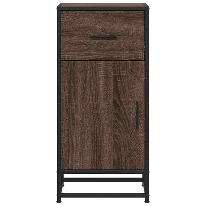 vidaXL Sideboard Brown Oak 35,5x35x76 cm Engineered Wood and Metal