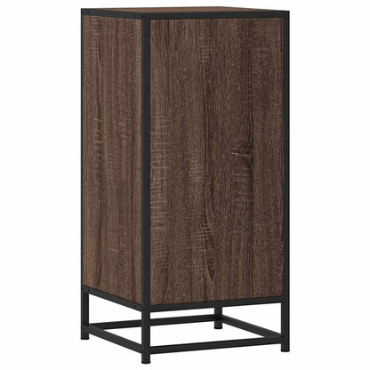 vidaXL Sideboard Brown Oak 35,5x35x76 cm Engineered Wood and Metal