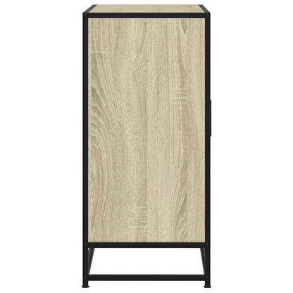 vidaXL Sideboard Sonoma Oak 68x35x76 cm Engineered Wood and Metal