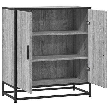 vidaXL Sideboard Grey Sonoma 68x35x76 cm Engineered Wood and Metal