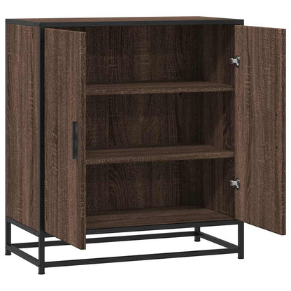 vidaXL Sideboard Brown Oak 68x35x76 cm Engineered Wood and Metal