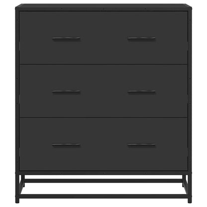 vidaXL Sideboard Black 68x35x76 cm Engineered Wood and Metal