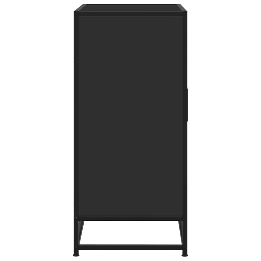 vidaXL Sideboard Black 68x35x76 cm Engineered Wood and Metal