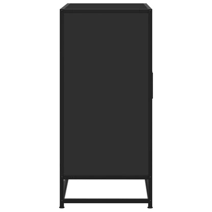 vidaXL Sideboard Black 68x35x76 cm Engineered Wood and Metal