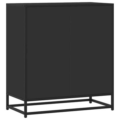 vidaXL Sideboard Black 68x35x76 cm Engineered Wood and Metal