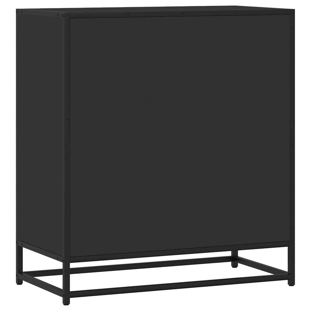 vidaXL Sideboard Black 68x35x76 cm Engineered Wood and Metal