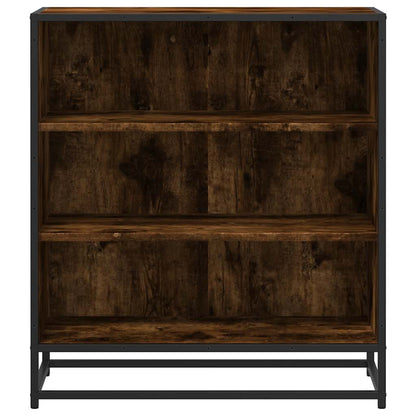vidaXL Sideboard Smoked Oak 68x35x76 cm Engineered Wood and Metal