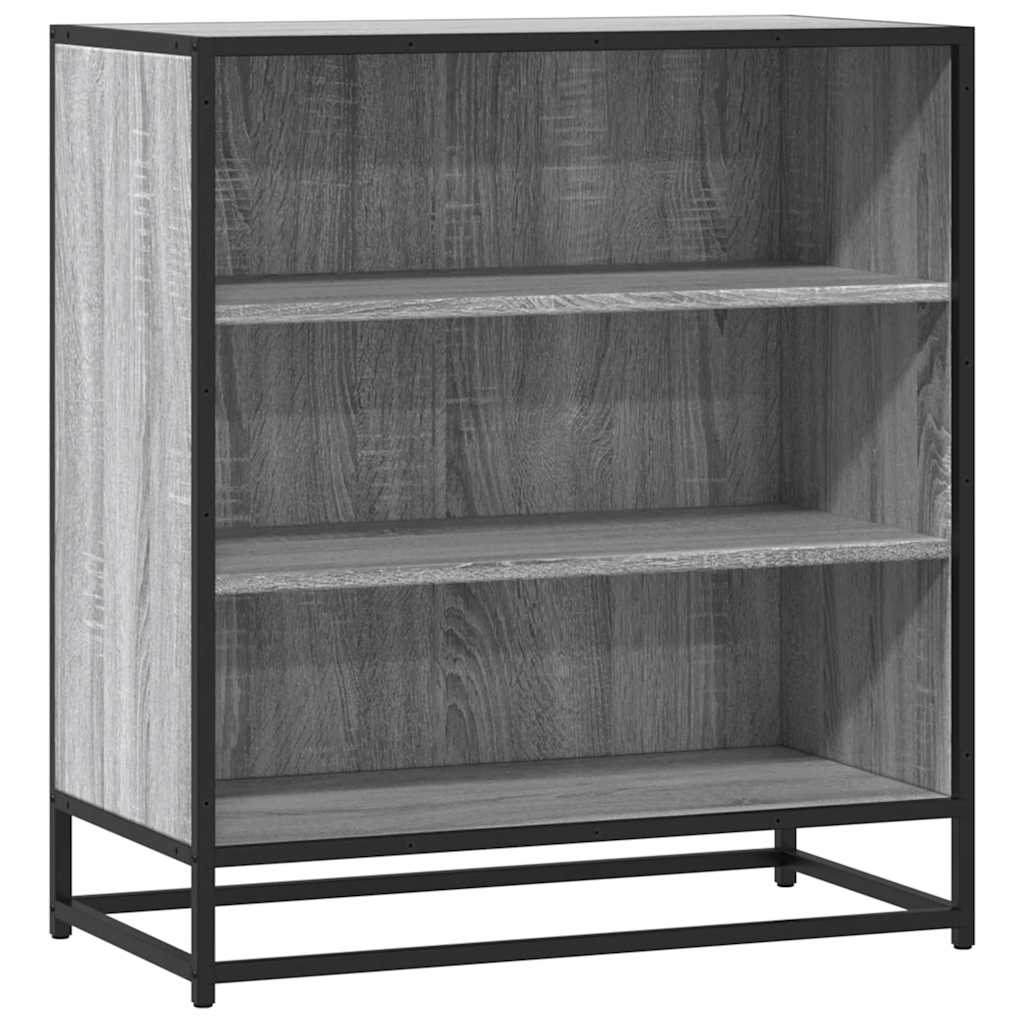 vidaXL Sideboard Grey Sonoma 68x35x76 cm Engineered Wood and Metal