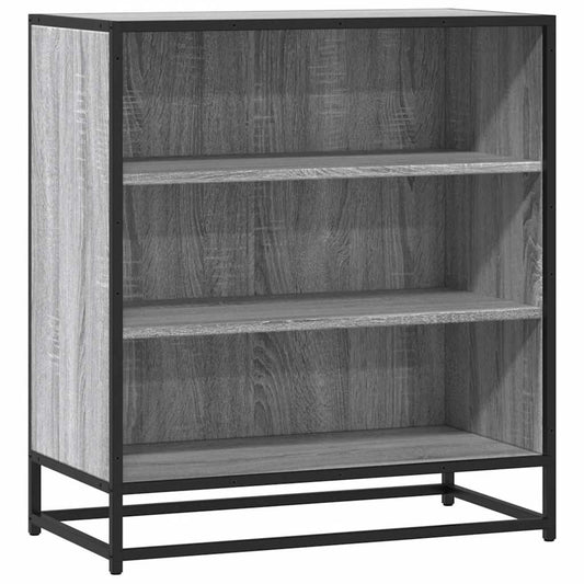 vidaXL Sideboard Grey Sonoma 68x35x76 cm Engineered Wood and Metal