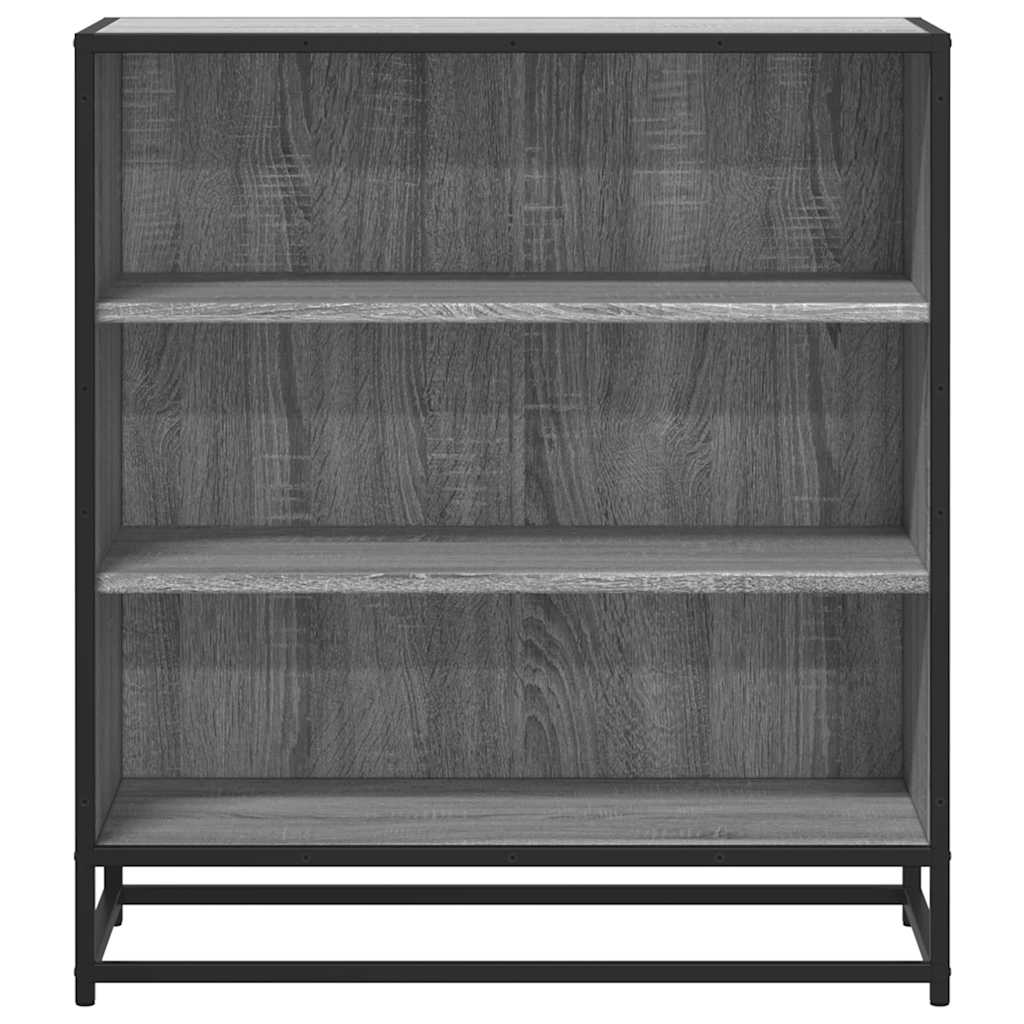 vidaXL Sideboard Grey Sonoma 68x35x76 cm Engineered Wood and Metal