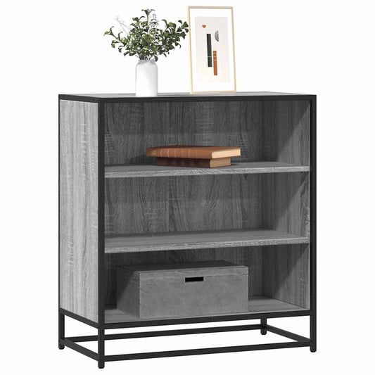 vidaXL Sideboard Grey Sonoma 68x35x76 cm Engineered Wood and Metal