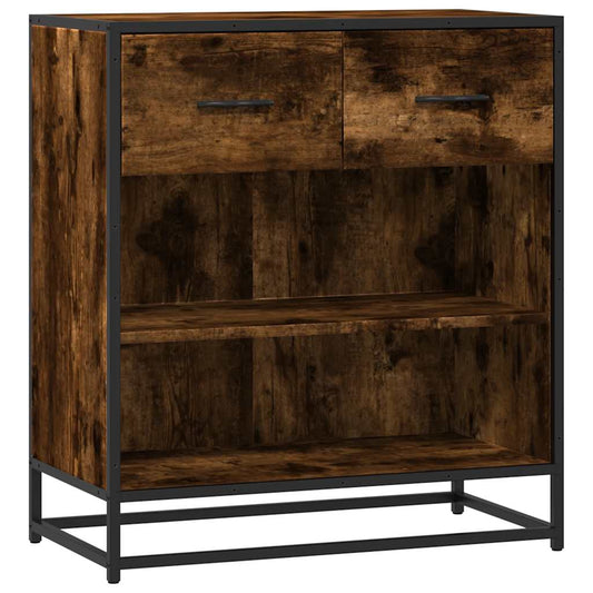 vidaXL Sideboard Smoked Oak 68x35x76 cm Engineered Wood