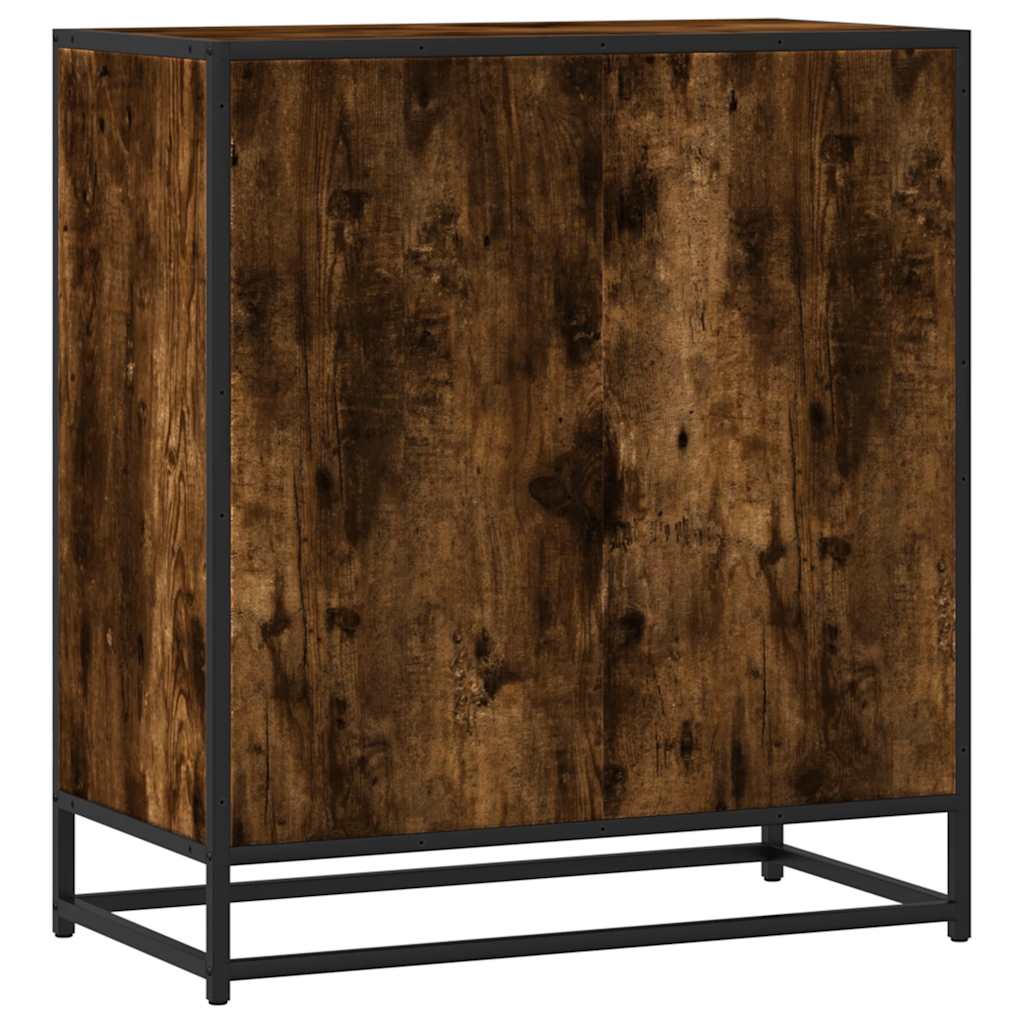 vidaXL Sideboard Smoked Oak 68x35x76 cm Engineered Wood