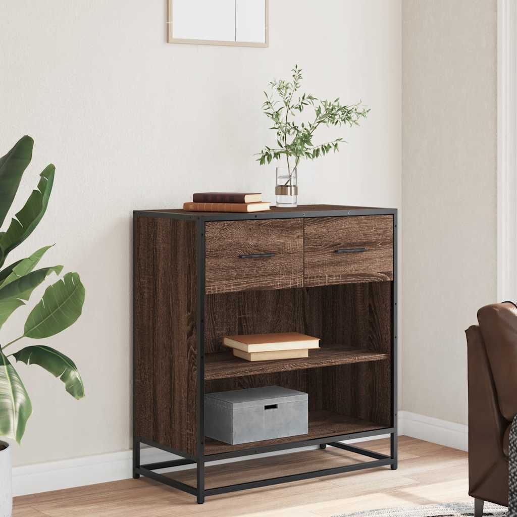 vidaXL Sideboard Brown Oak 68x35x76 cm Engineered Wood