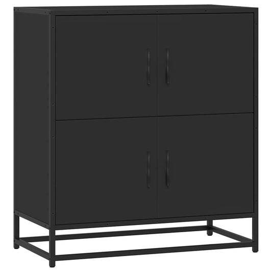 vidaXL Sideboard Black 68x35x76 cm Engineered Wood