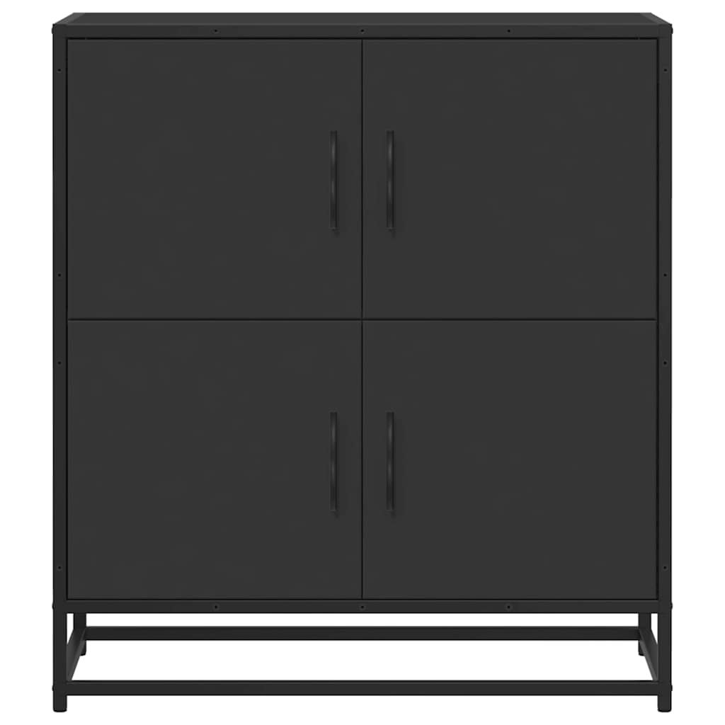 vidaXL Sideboard Black 68x35x76 cm Engineered Wood