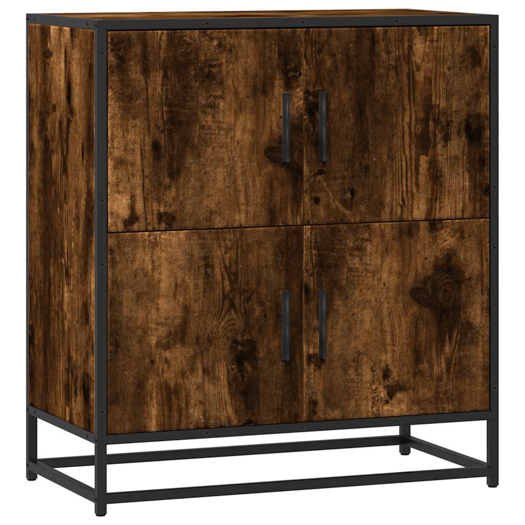 vidaXL Sideboard Smoked Oak 68x35x76 cm Engineered Wood