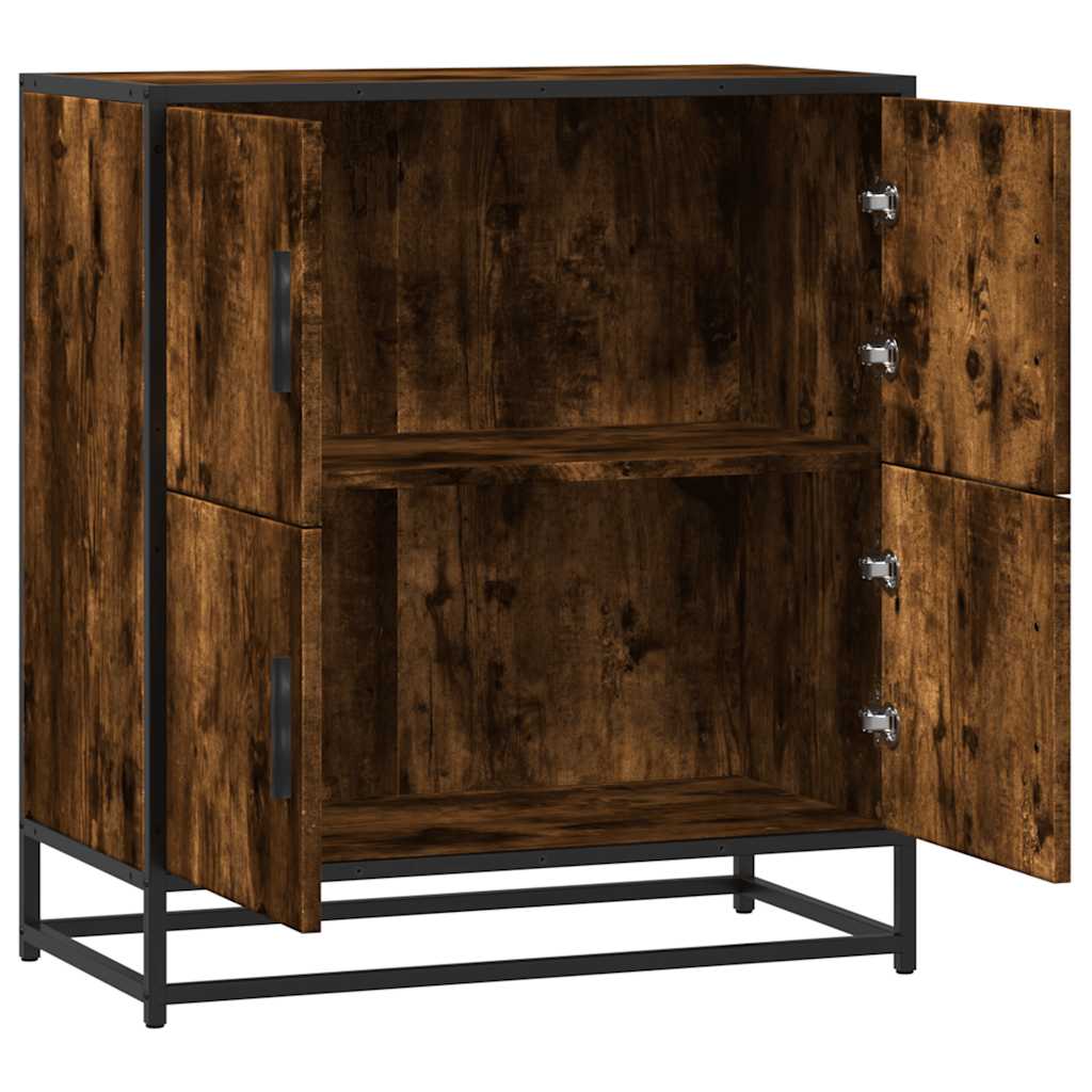 vidaXL Sideboard Smoked Oak 68x35x76 cm Engineered Wood