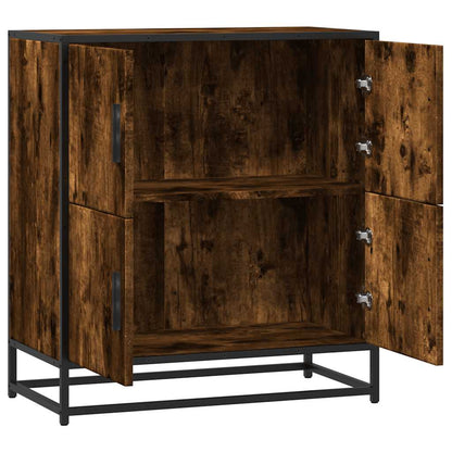 vidaXL Sideboard Smoked Oak 68x35x76 cm Engineered Wood