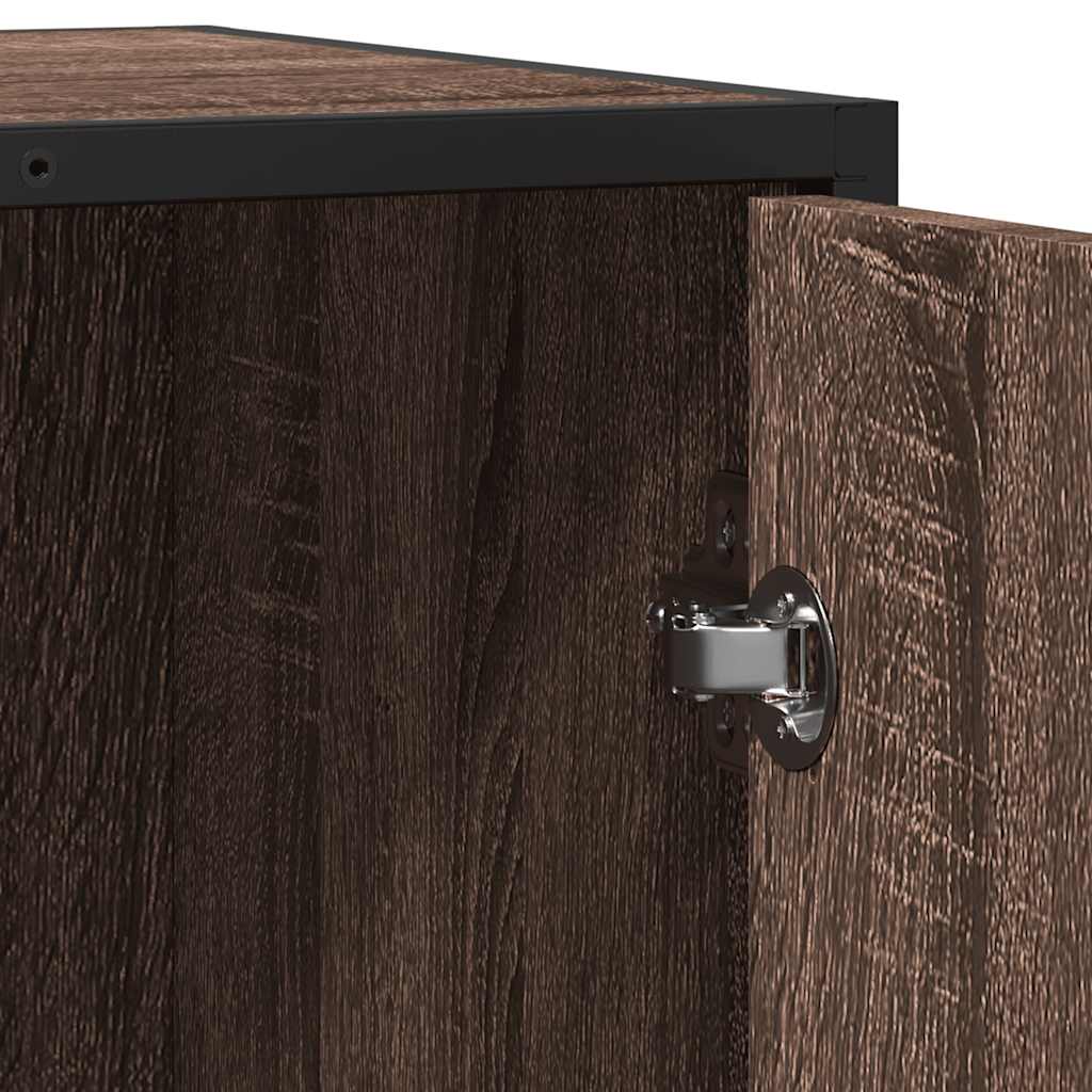 vidaXL Sideboard Brown Oak 62x35x76 cm Engineered Wood