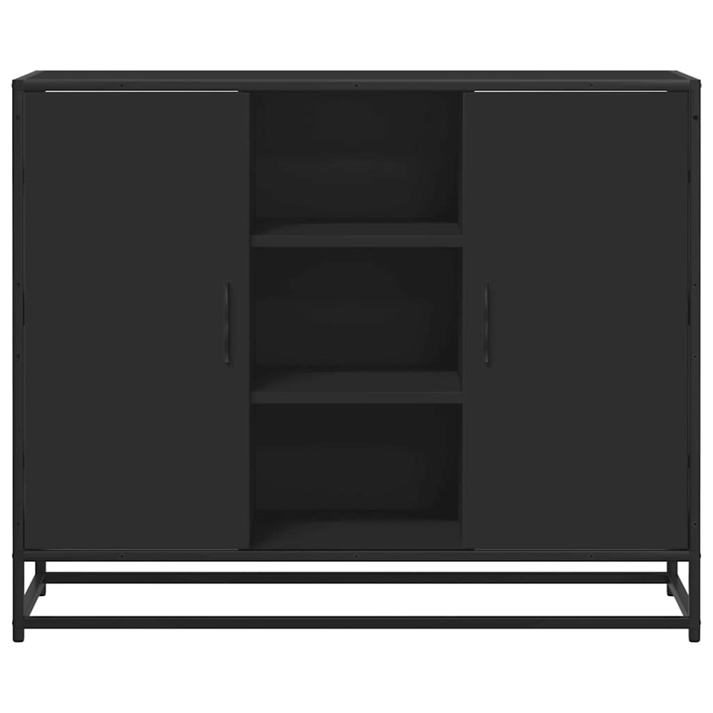 vidaXL Sideboard Black 92x35x76 cm Engineered Wood