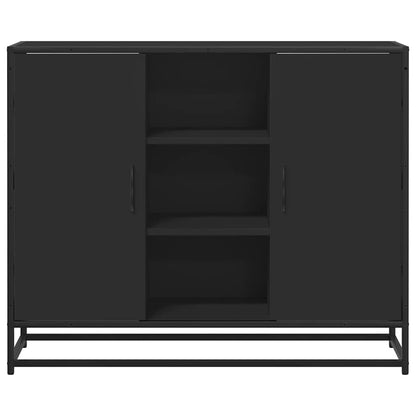 vidaXL Sideboard Black 92x35x76 cm Engineered Wood
