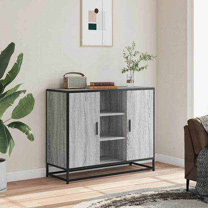 vidaXL Sideboard Grey Sonoma 92x35x76 cm Engineered Wood