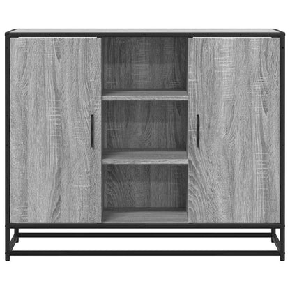 vidaXL Sideboard Grey Sonoma 92x35x76 cm Engineered Wood