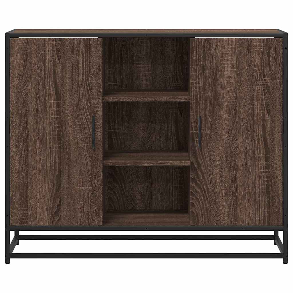 vidaXL Sideboard Brown Oak 92x35x76 cm Engineered Wood
