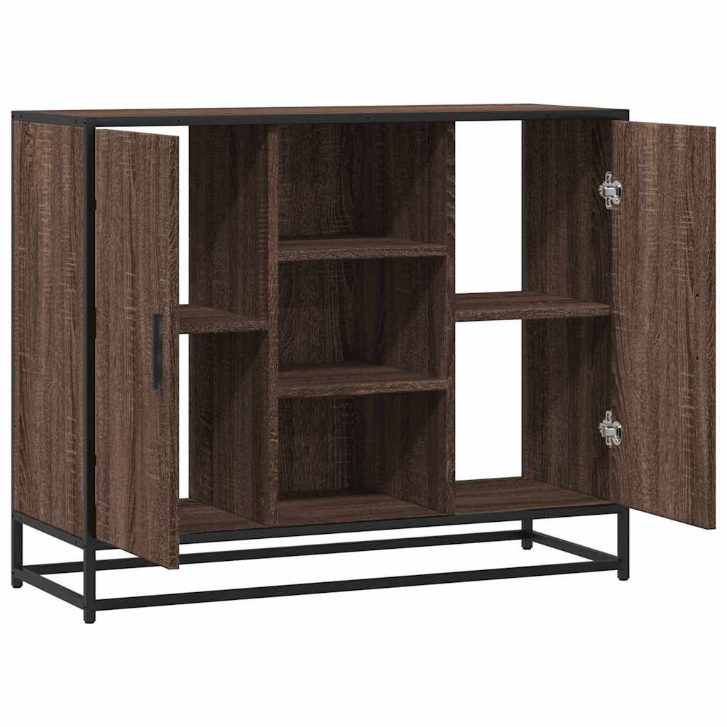 vidaXL Sideboard Brown Oak 92x35x76 cm Engineered Wood