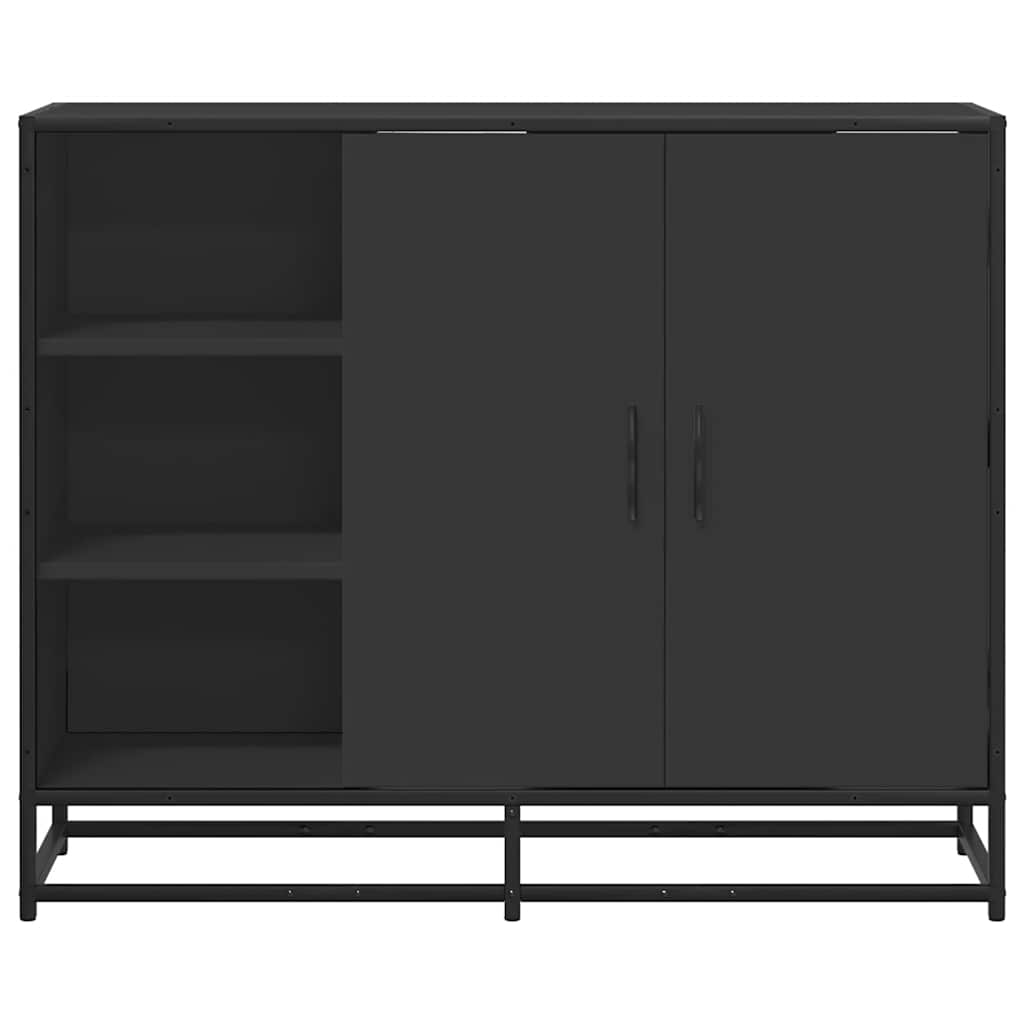 vidaXL Sideboard Black 92x35x76 cm Engineered Wood