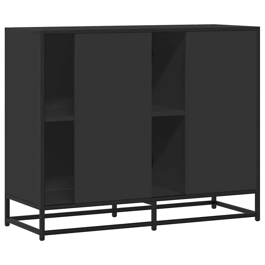 vidaXL Sideboard Black 92x35x76 cm Engineered Wood