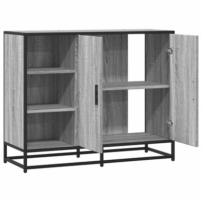 vidaXL Sideboard Grey Sonoma 92x35x76 cm Engineered Wood