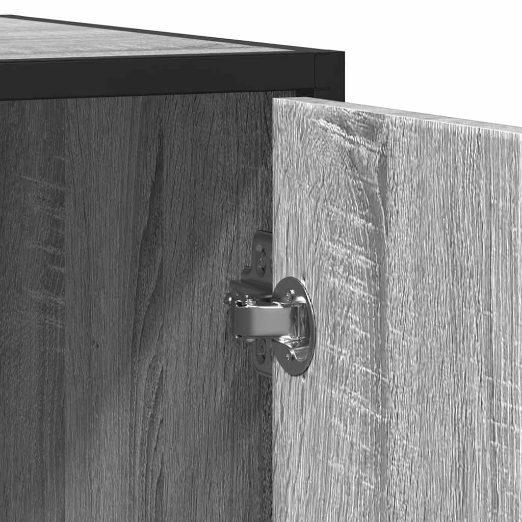 vidaXL Sideboard Grey Sonoma 92x35x76 cm Engineered Wood