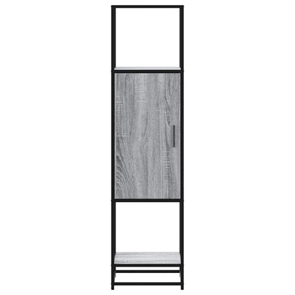 vidaXL Highboard Grey Sonoma 35,5x35x139 cm Engineered Wood and Metal