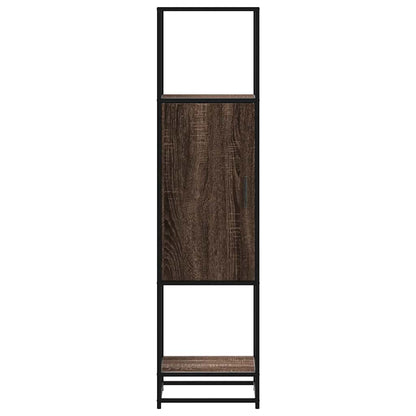 vidaXL Highboard Brown Oak 35.5x35x139 cm Engineered Wood and Metal