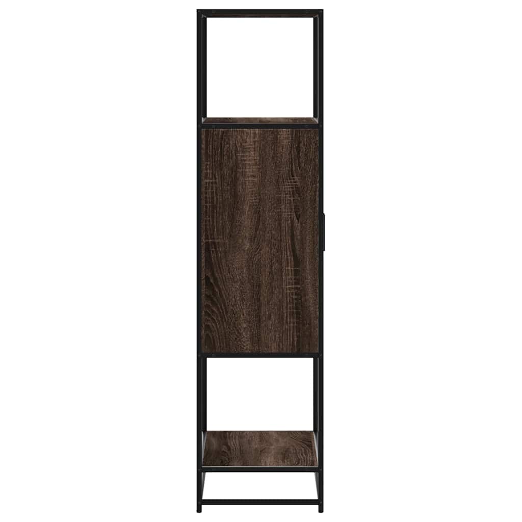 vidaXL Highboard Brown Oak 68x35x139 cm Engineered Wood and Metal