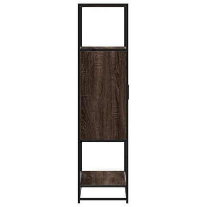 vidaXL Highboard Brown Oak 68x35x139 cm Engineered Wood and Metal