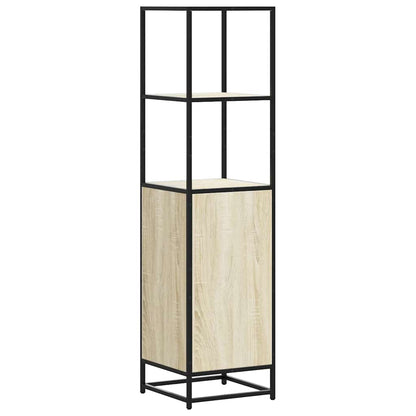 vidaXL Highboard Sonoma Oak 35,5x35x139 cm Engineered Wood and Metal