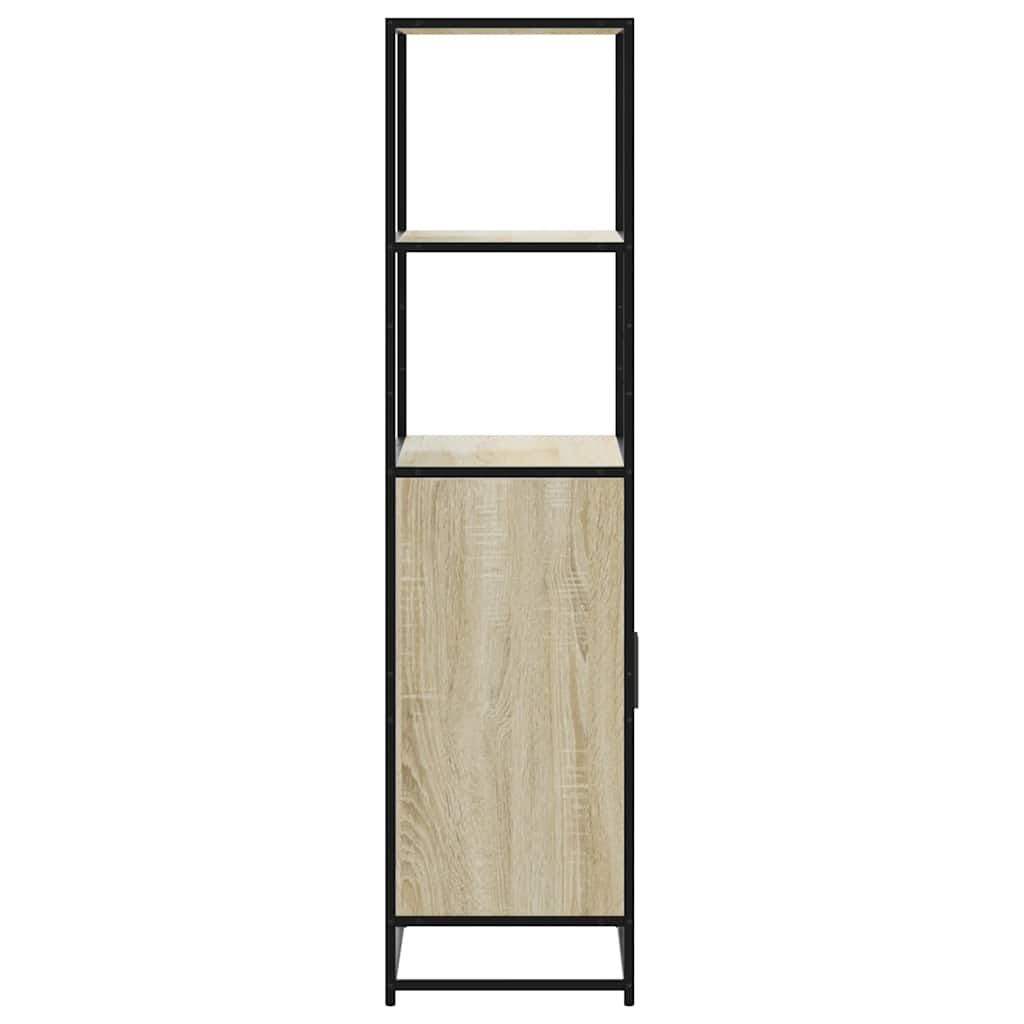 vidaXL Highboard Sonoma Oak 68x35x139 cm Engineered Wood and Metal