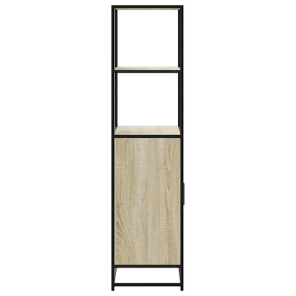 vidaXL Highboard Sonoma Oak 68x35x139 cm Engineered Wood and Metal