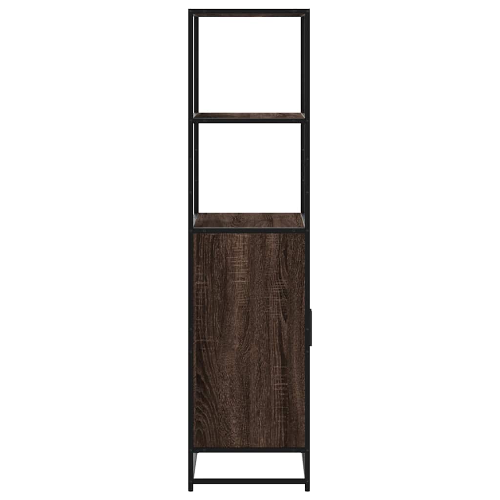 vidaXL Highboard Brown Oak 68x35x139 cm Engineered Wood and Metal