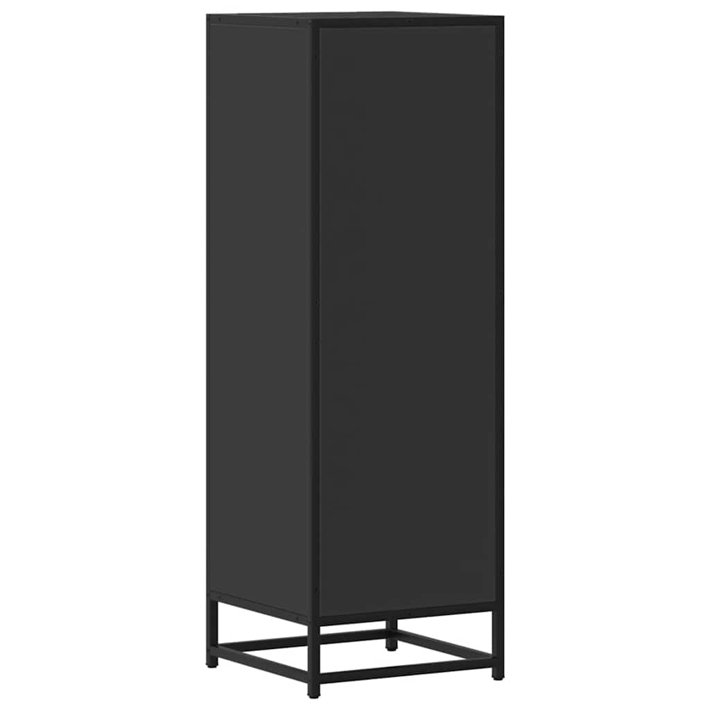 vidaXL Highboard Black 35,5x35x106,5 cm Engineered Wood and Metal